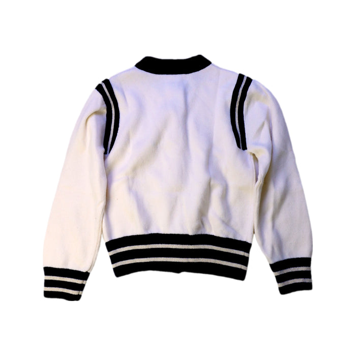 A White Buttoned Sweatshirts from Jacadi in size 6T for girl. (Back View)