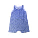 A Blue Sleeveless Rompers from Petit Bateau in size 2T for neutral. (Front View)