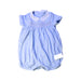 A Blue Short Sleeve Rompers from Ralph Lauren in size 6-12M for girl. (Front View)