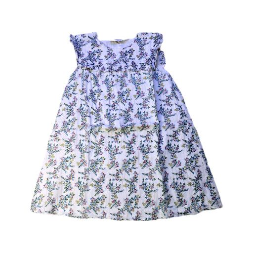 A White Sleeveless Dresses from Cyrillus in size 3T for girl. (Front View)