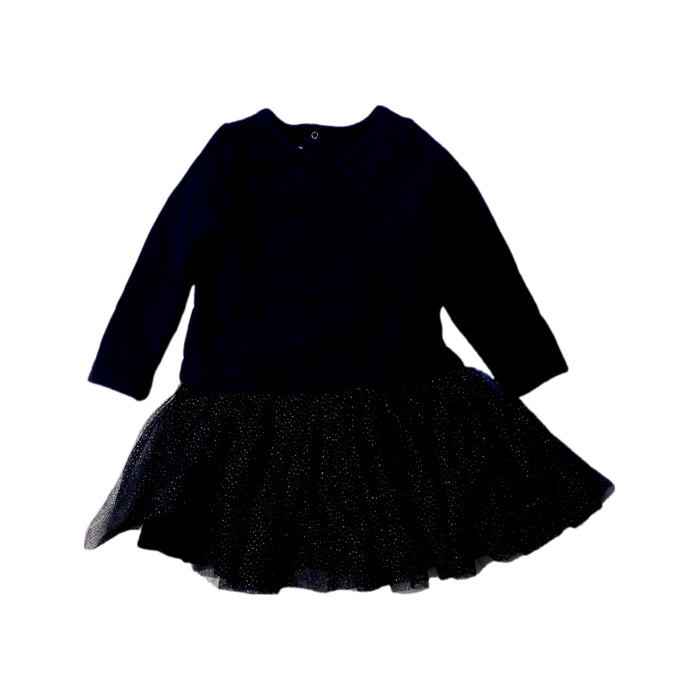 A Black Long Sleeve Dresses from Petit Bateau in size 3T for girl. (Front View)