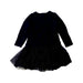 A Black Long Sleeve Dresses from Petit Bateau in size 3T for girl. (Back View)