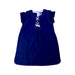 A Navy Short Sleeve Dresses from Petit Bateau in size 3T for girl. (Front View)