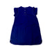 A Navy Short Sleeve Dresses from Petit Bateau in size 3T for girl. (Back View)