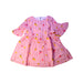 A Pink Long Sleeve Dresses from Seed in size 3T for girl. (Front View)