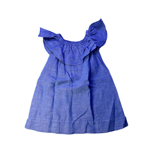 A Blue Sleeveless Dresses from Crewcuts in size 3T for girl. (Front View)
