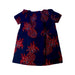 A Navy Short Sleeve Dresses from La Petite Caravane in size 2T for girl. (Back View)
