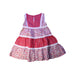 A Red Sleeveless Dresses from Boden in size 2T for girl. (Back View)