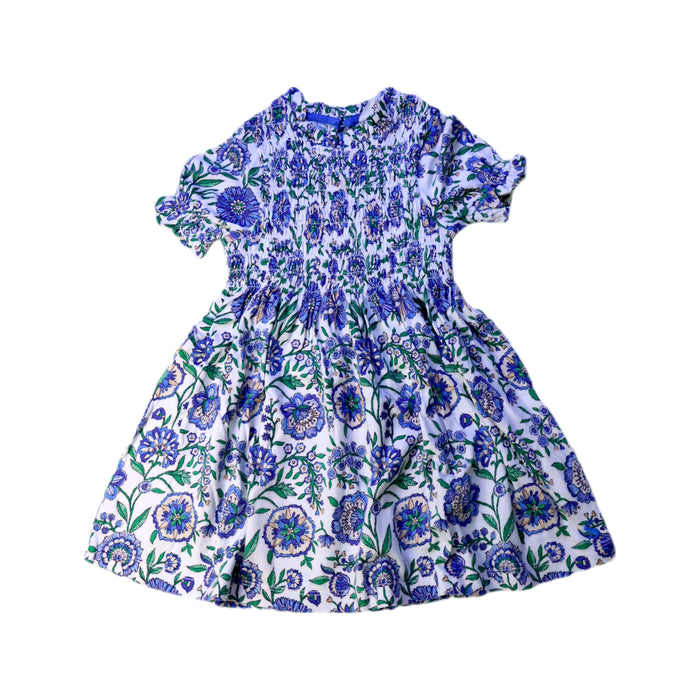 A Blue Short Sleeve Dresses from Joules in size 3T for girl. (Front View)