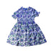 A Blue Short Sleeve Dresses from Joules in size 3T for girl. (Front View)