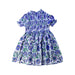 A Blue Short Sleeve Dresses from Joules in size 3T for girl. (Back View)