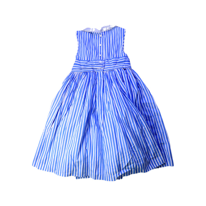 A Blue Sleeveless Dresses from Polo Ralph Lauren in size 3T for girl. (Back View)