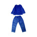A Blue Pyjama Sets from Petit Bateau in size 3T for girl. (Back View)
