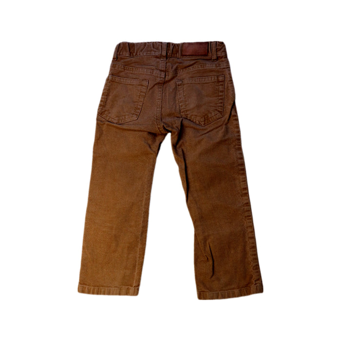 A Brown Casual Pants from Janie & Jack in size 3T for boy. (Back View)