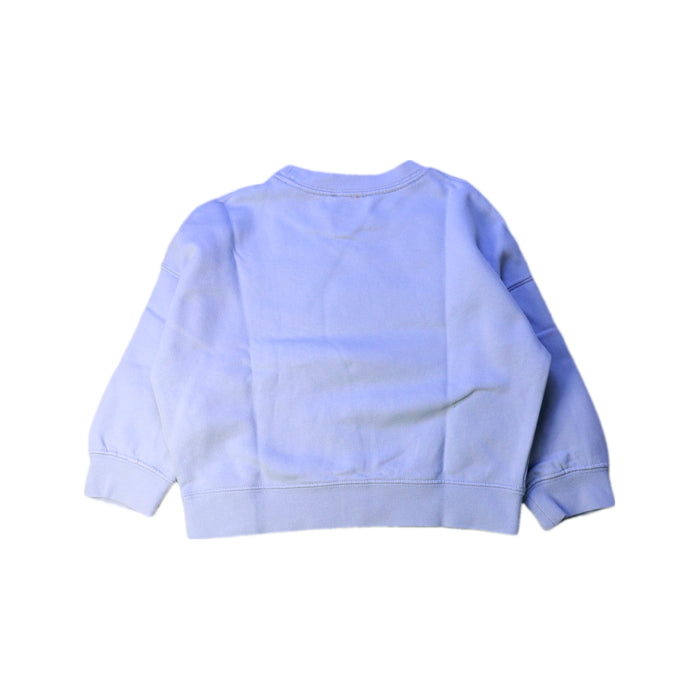 A Blue Crewneck Sweatshirts from Cyrillus in size 4T for girl. (Back View)