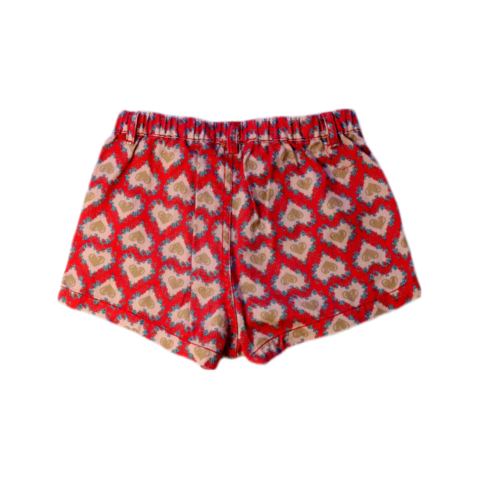 A Red Shorts from Konges Sløjd in size 3T for girl. (Back View)