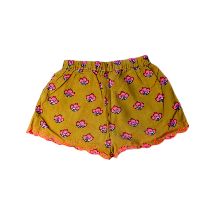 A Yellow Shorts from Louise Misha in size 4T for girl. (Back View)