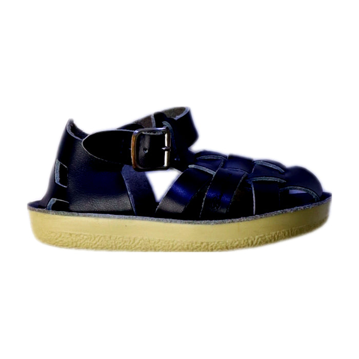 A Blue Sandals from Sun-San in size 18-24M for neutral. (Front View)