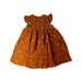 A Brown Sleeveless Dresses from Bout'Chou in size 3T for girl. (Back View)