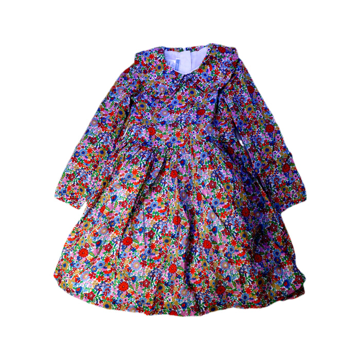 A Multicolour Long Sleeve Dresses from Jacadi in size 5T for girl. (Front View)