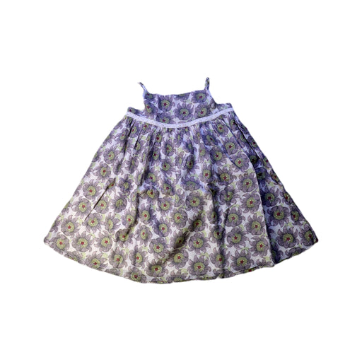A Purple Sleeveless Dresses from Bout'Chou in size 3T for girl. (Front View)
