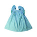 A Blue Sleeveless Dresses from Seed in size 3T for girl. (Back View)