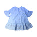 A Blue Long Sleeve Dresses from Seed in size 3T for girl. (Back View)