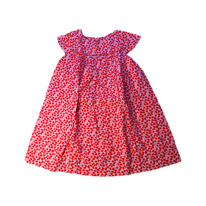 A Red Short Sleeve Dresses from La Petite Caravane in size 3T for girl. (Front View)
