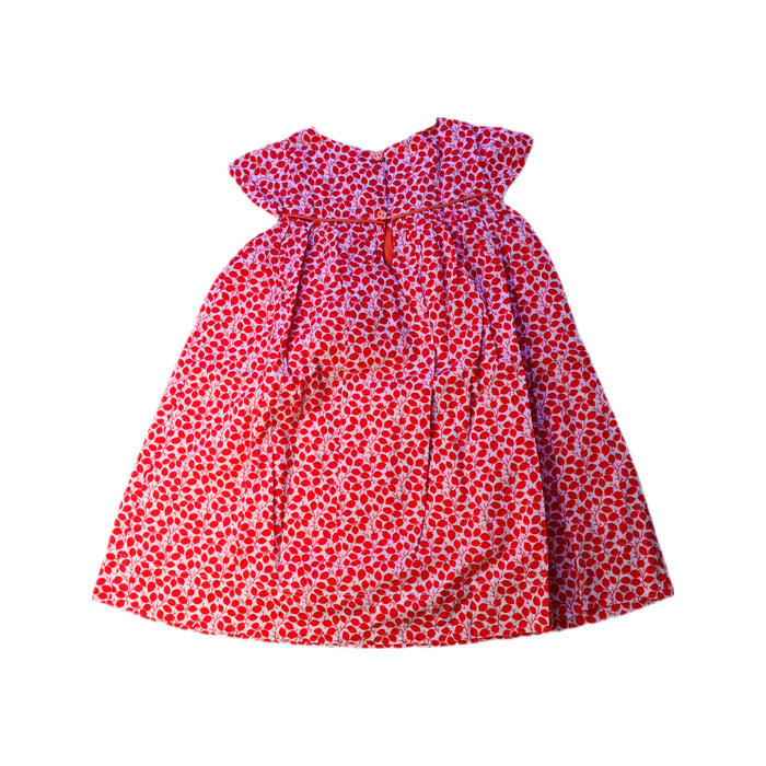 A Red Short Sleeve Dresses from La Petite Caravane in size 3T for girl. (Back View)