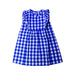 A Blue Sleeveless Dresses from Crewcuts in size 4T for girl. (Front View)