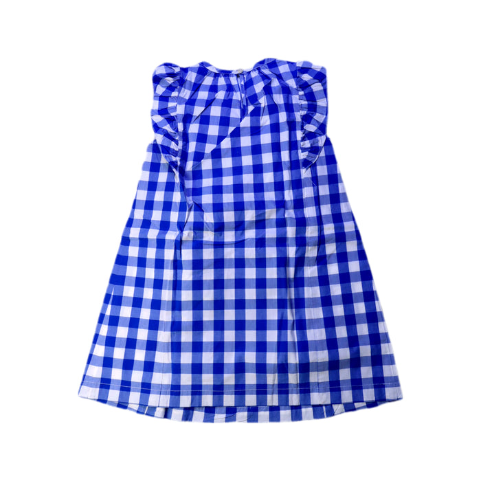 A Blue Sleeveless Dresses from Crewcuts in size 4T for girl. (Back View)