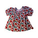 A Red Short Sleeve Tops from Monoprix in size 5T for girl. (Front View)