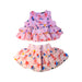 A Pink Skirt Sets from Velveteen in size 4T for girl. (Front View)