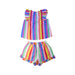 A Multicolour Shorts Sets from Crewcuts in size 5T for girl. (Back View)