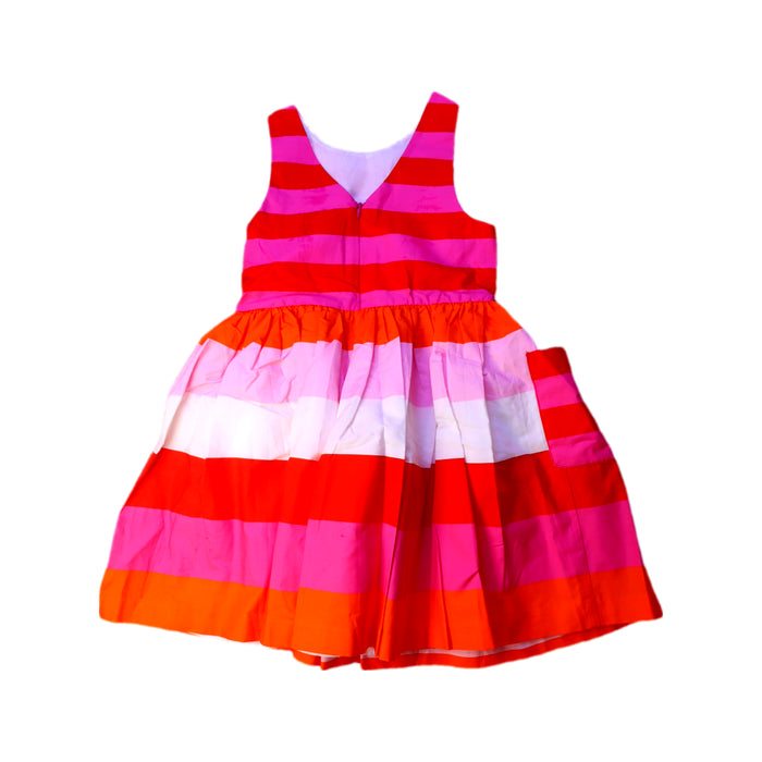 A Multicolour Sleeveless Dresses from Jacadi in size 6T for girl. (Back View)