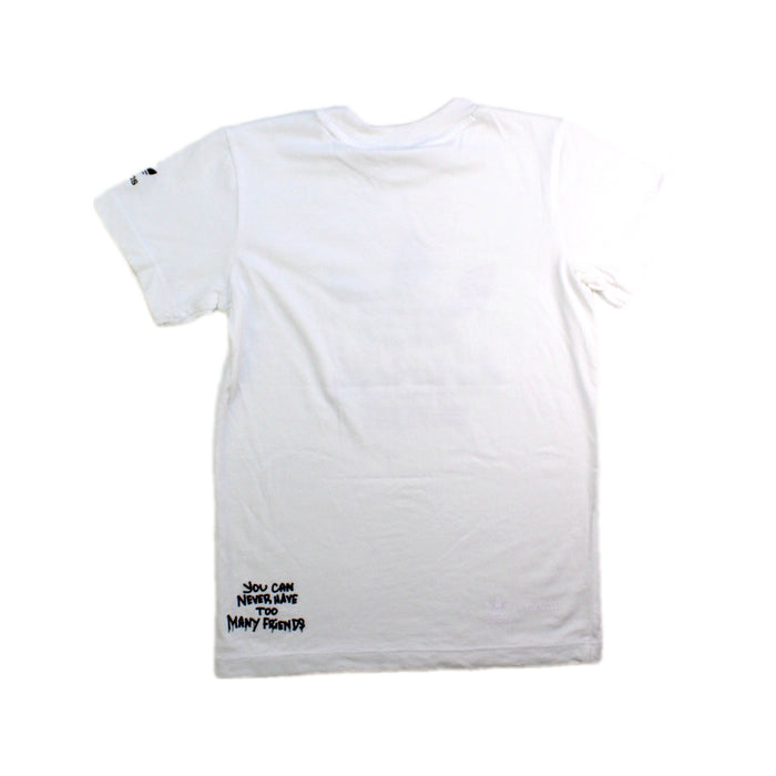 A White Short Sleeve T Shirts from Adidas in size 3T for girl. (Back View)