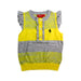 A Yellow Sleeveless Tops from Ferrari in size 2T for girl. (Front View)