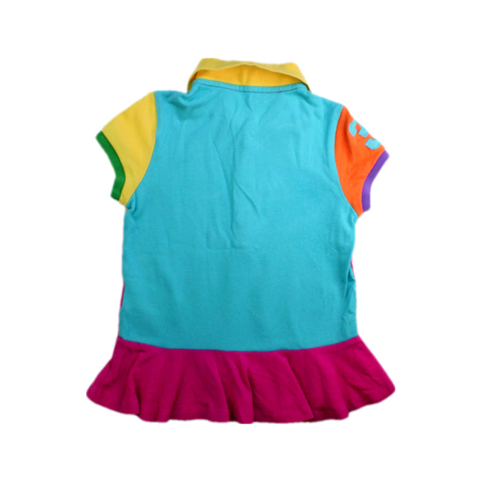 A Multicolour Short Sleeve Polos from Ralph Lauren in size 6T for girl. (Back View)