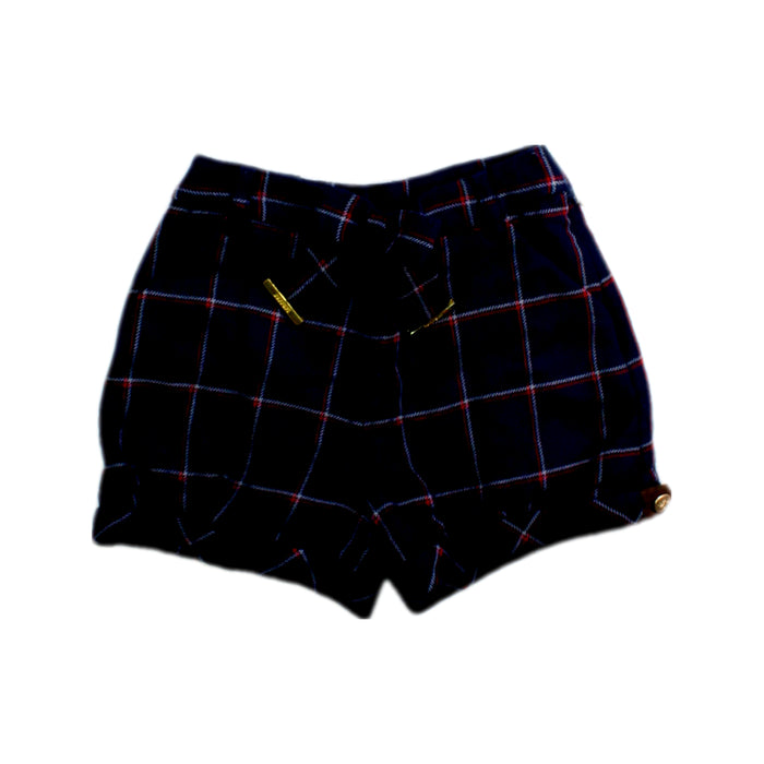 A Navy Shorts from Ferrari in size 3T for girl. (Front View)