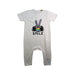 A Beige Short Sleeve Rompers from The Bonnie Mob in size 12-18M for neutral. (Front View)