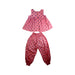 A Pink Pants Sets from rainbowxoxo in size 6T for girl. (Back View)
