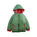 A Orange Puffer/Quilted Jackets from White Stuff in size 3T for girl. (Back View)
