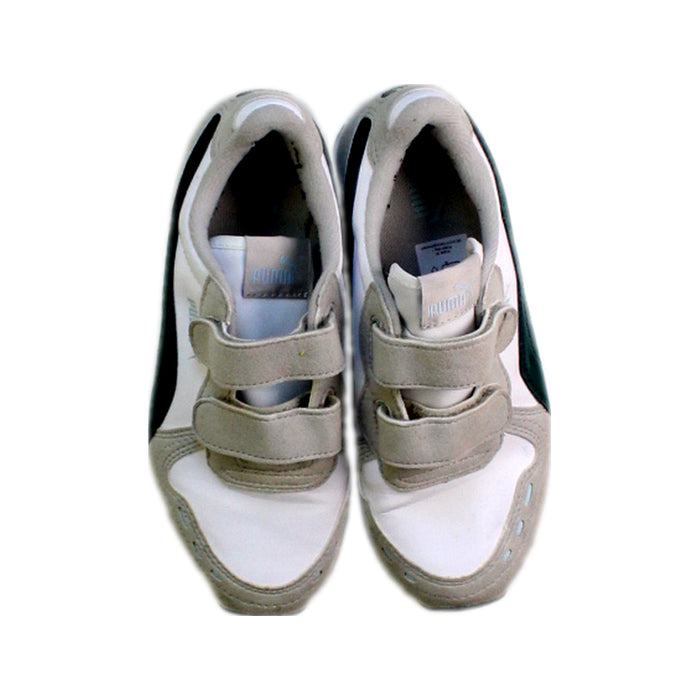A Beige Sneakers from Puma in size 7Y for boy. (Back View)