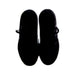 A Black Cleats/Soccer Shoes from Adidas in size 7Y for boy. (Back View)