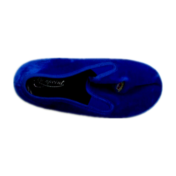 A Blue Loafers & Moccasins from Bonpoint in size 6T for boy. (Front View)