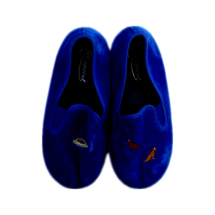 A Blue Loafers & Moccasins from Bonpoint in size 6T for boy. (Back View)
