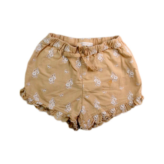 A Beige Shorts from Gingersnaps in size 8Y for girl. (Front View)