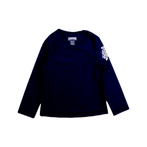 A Navy Rash Guards from Vilebrequin in size 4T for boy. (Front View)