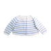 A Blue Cardigans from Nanos in size 6-12M for neutral. (Back View)