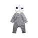 A White Long Sleeve Rompers from Petit Bateau in size 6-12M for boy. (Front View)